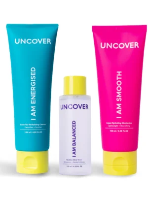 Uncover Cleanse tone moisturise kit