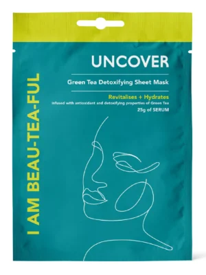 Uncover Green Tea Detoxifying Sheet Mask – I am Beau-tea-ful