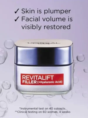L’Oreal Paris Revitalift Filler + Hyaluronic Acid Replumping Day Cream -50ml