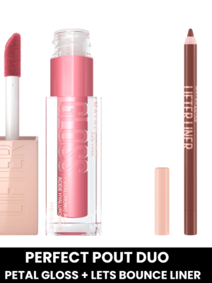 MAYBELLINE Perfect Pout Duo (Petal Hydrating Lifter Gloss + Lets Bounce Lifter Liner)
